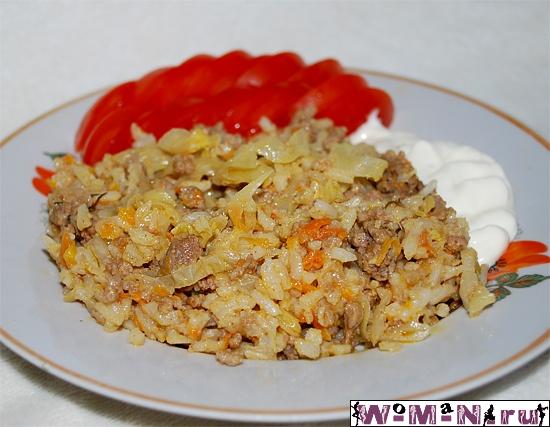 приготовление ленивых голубцов