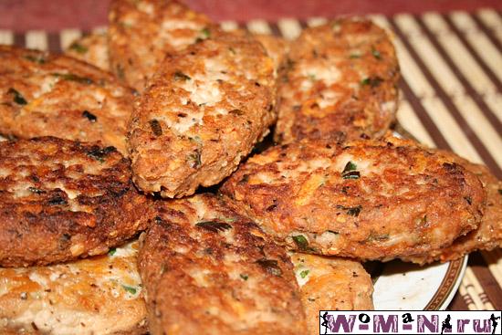 Куриные котлеты с грецким орехом