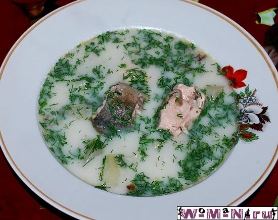 рыьный суп из горбуши 