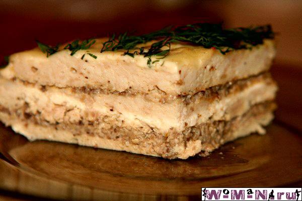 торт из мяса птицы