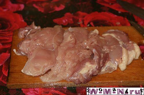 рецепт курицы фаршированной блинами